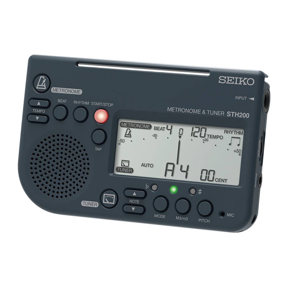 SEIKO STH200B 二合一數位節拍器/調音器 黑色
