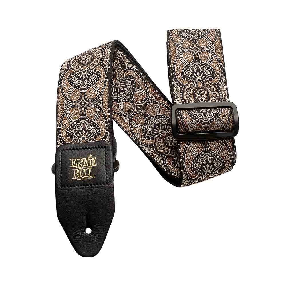 Ernie Ball Classic Jacquard Strap - Gold & Black Paisley 4163 背帶