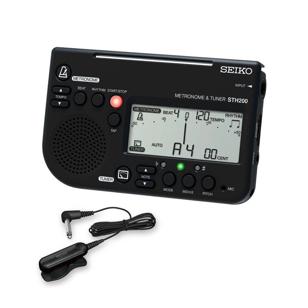 SEIKO STH200+STM30 二合一數位節拍器/調音器 黑色
