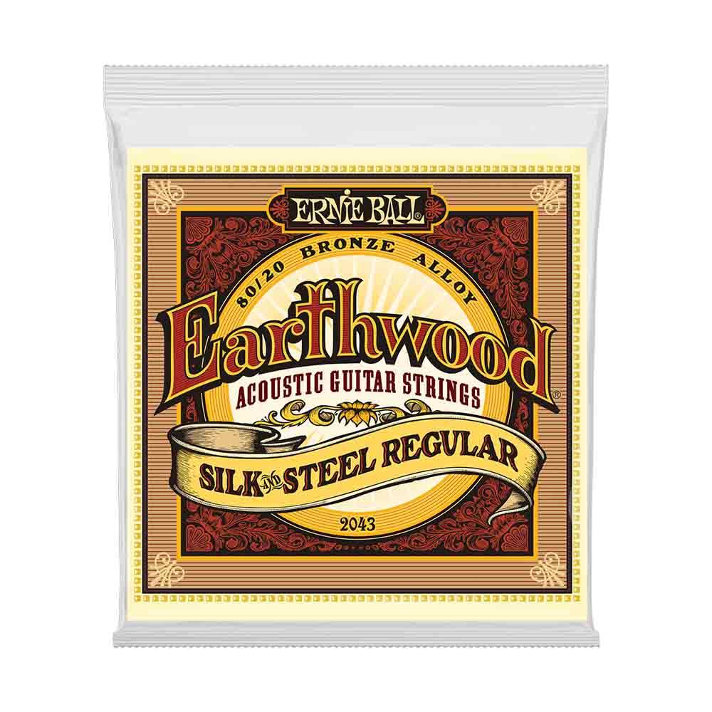 Ernie Ball Earthwood Silk & Steel Regular 80/20 Bronze 2043 經典純粹 民謠吉他套弦 13-56