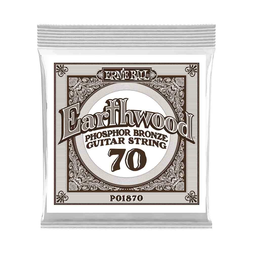 Ernie Ball Earthwood Phosphor Bronze 1870 經典純粹 民謠吉他零弦 (單入裝) 70