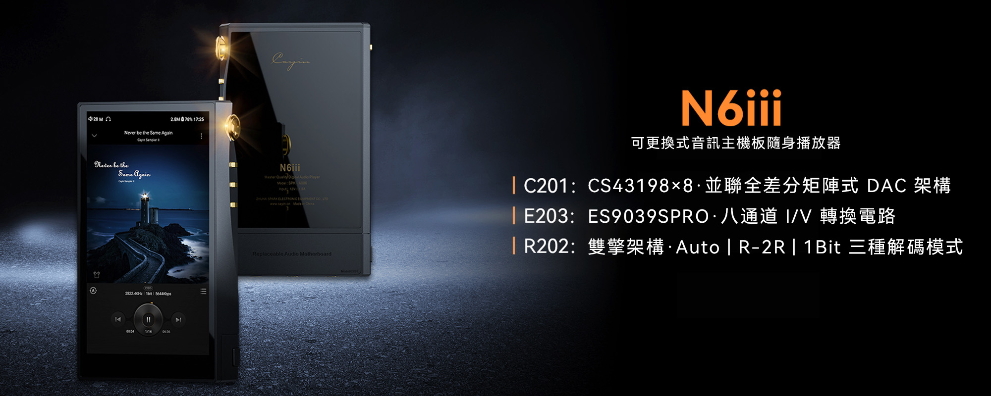 【Cayin】N6 III 可更換式音訊主機板隨身播放器