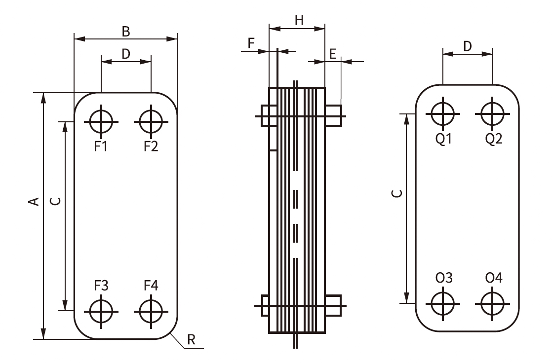 硬銲式板式熱交換器 BRAZING