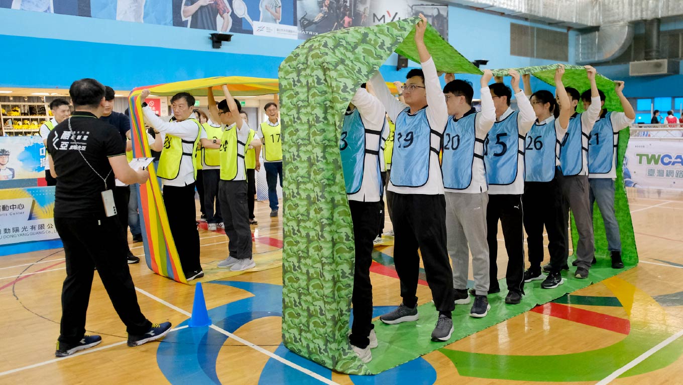 酷亞整合行銷-企業全能運動會企劃與團隊傳統熱血大隊接力競技賽事現場
