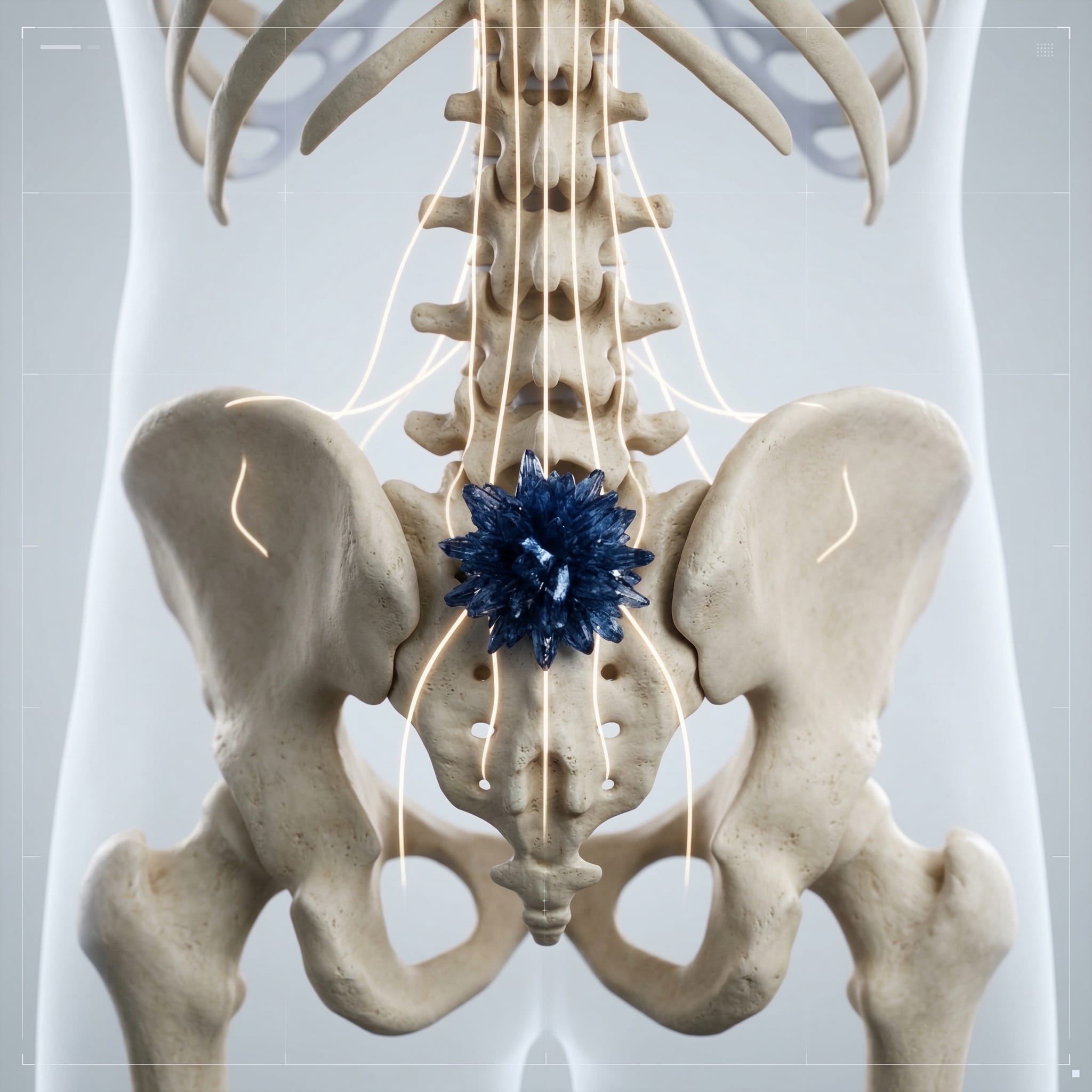 尾椎與八髎穴被壓迫導致的氣血淤堵