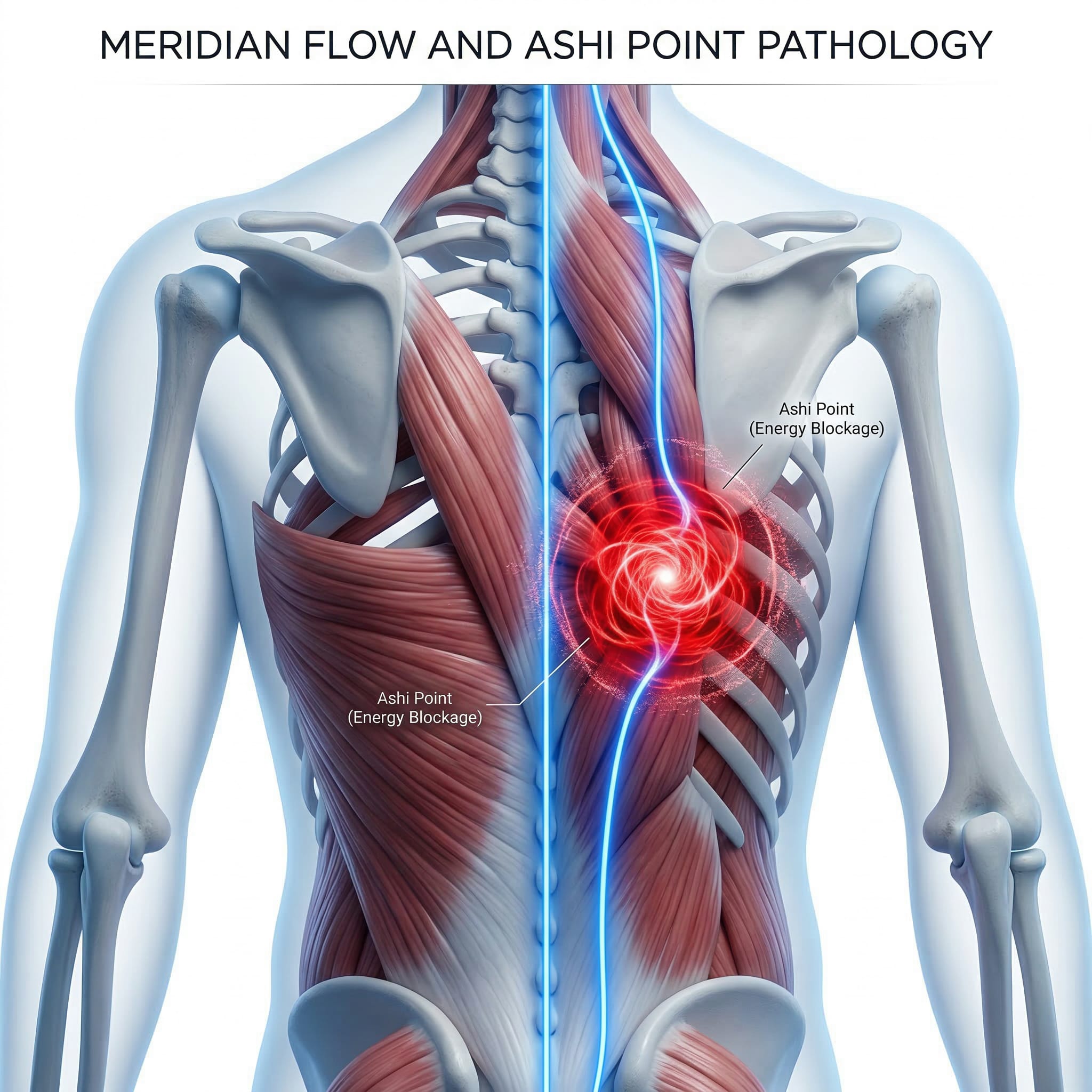 深層肌肉中的氣血死結與阿是穴阻斷能量流通