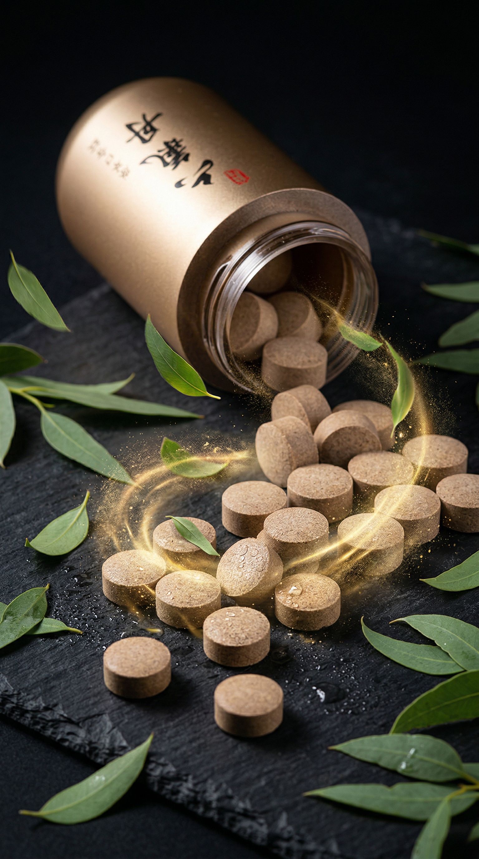 六氣丹原萃口含錠，瞬間釋放強大草本防護能量。融合普洱茶與尤加利等10大草本精華，上班族提神醒腦與對抗空汙油煙的最佳防護罩。