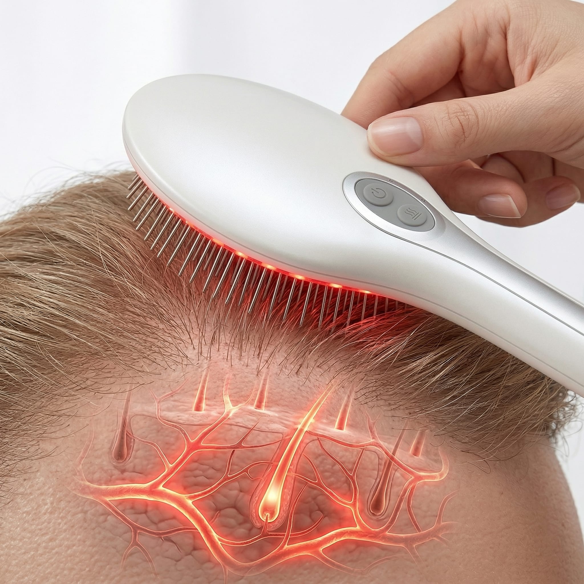 磁波能量梳剝離頭皮筋膜與激活毛囊