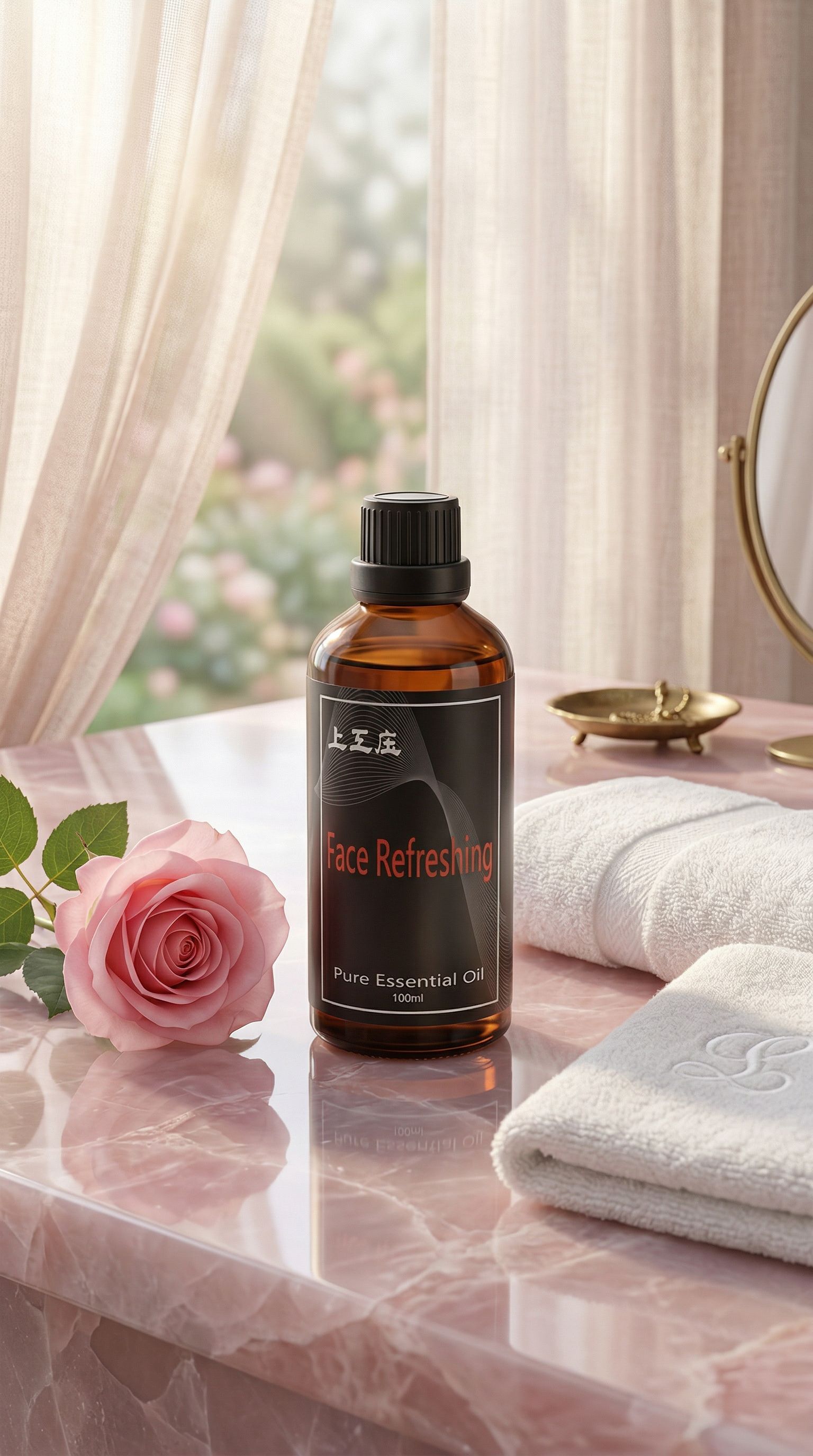 上工庄臉部按摩精油，舒緩臉部肌肉，植萃芳香，居家SPA首選