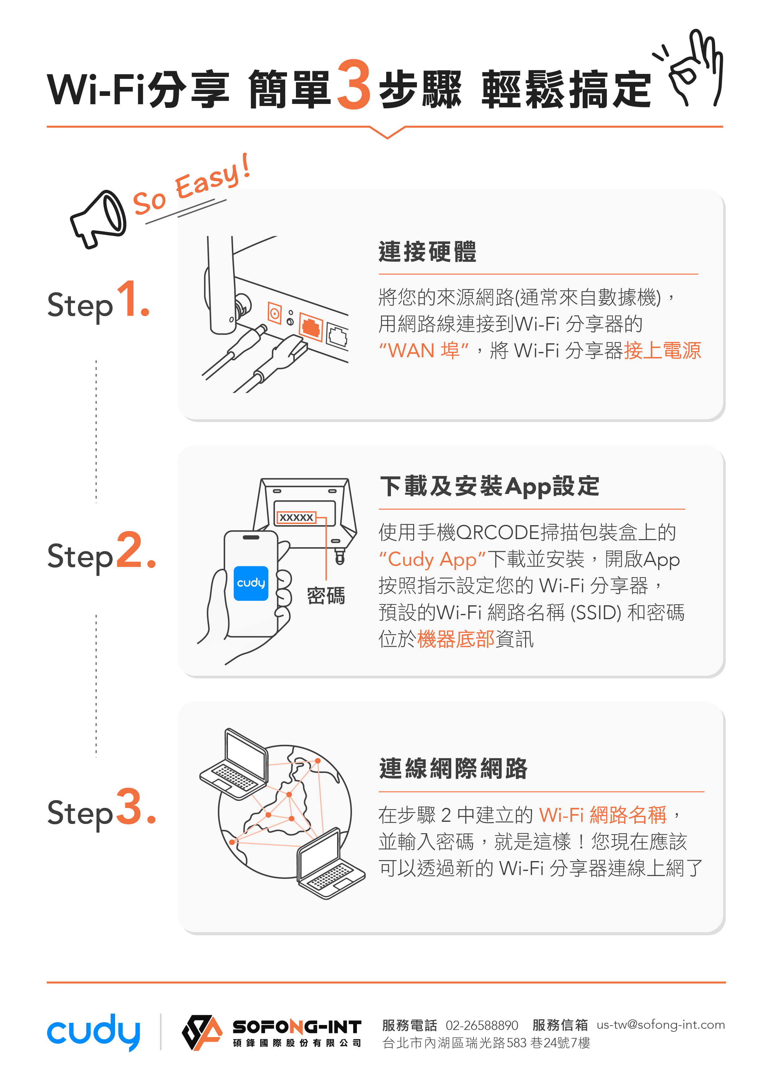 Cudy 路由器簡易設定 3 步驟圖文指南