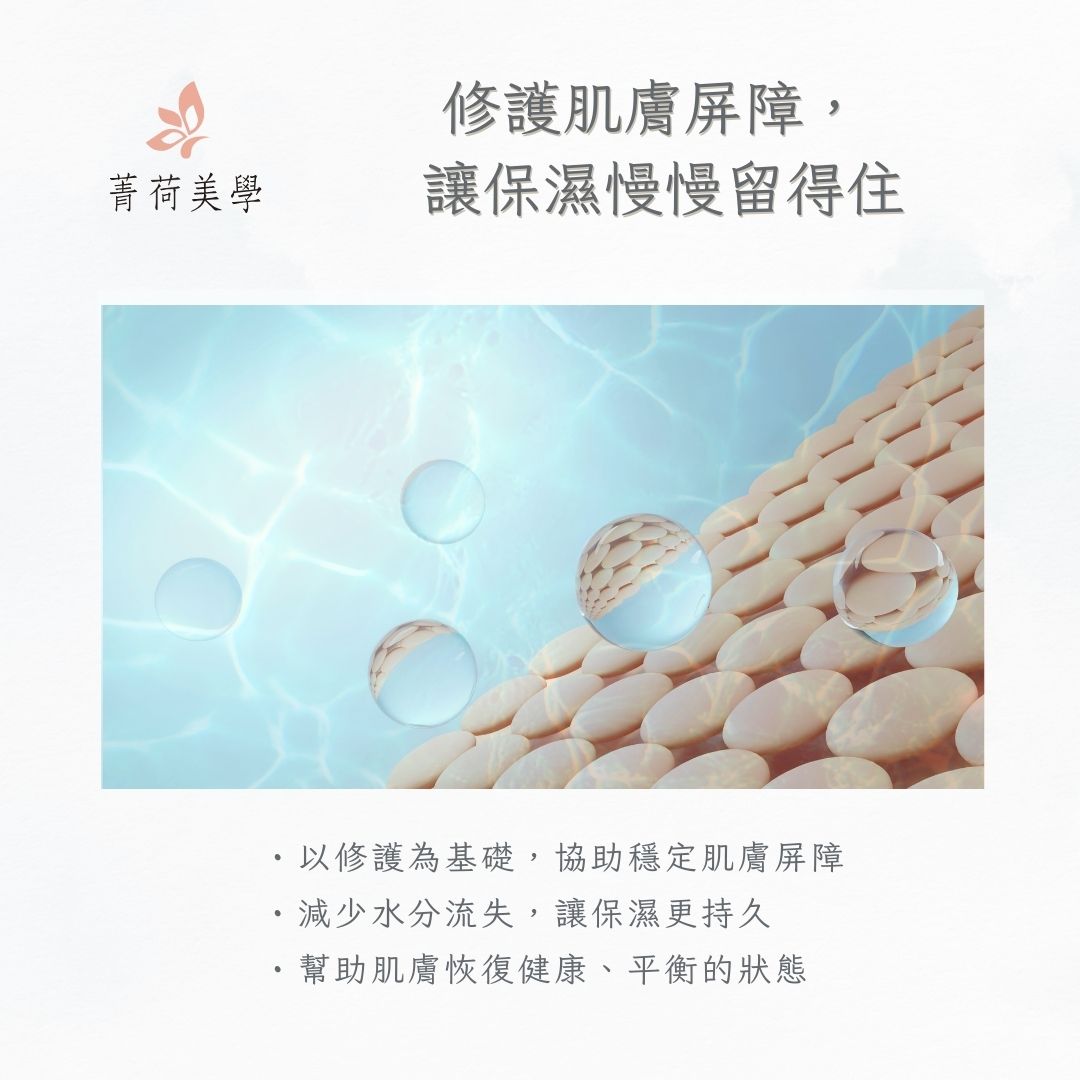 GH菁緻保濕霜｜神經醯胺與保濕修護成分示意